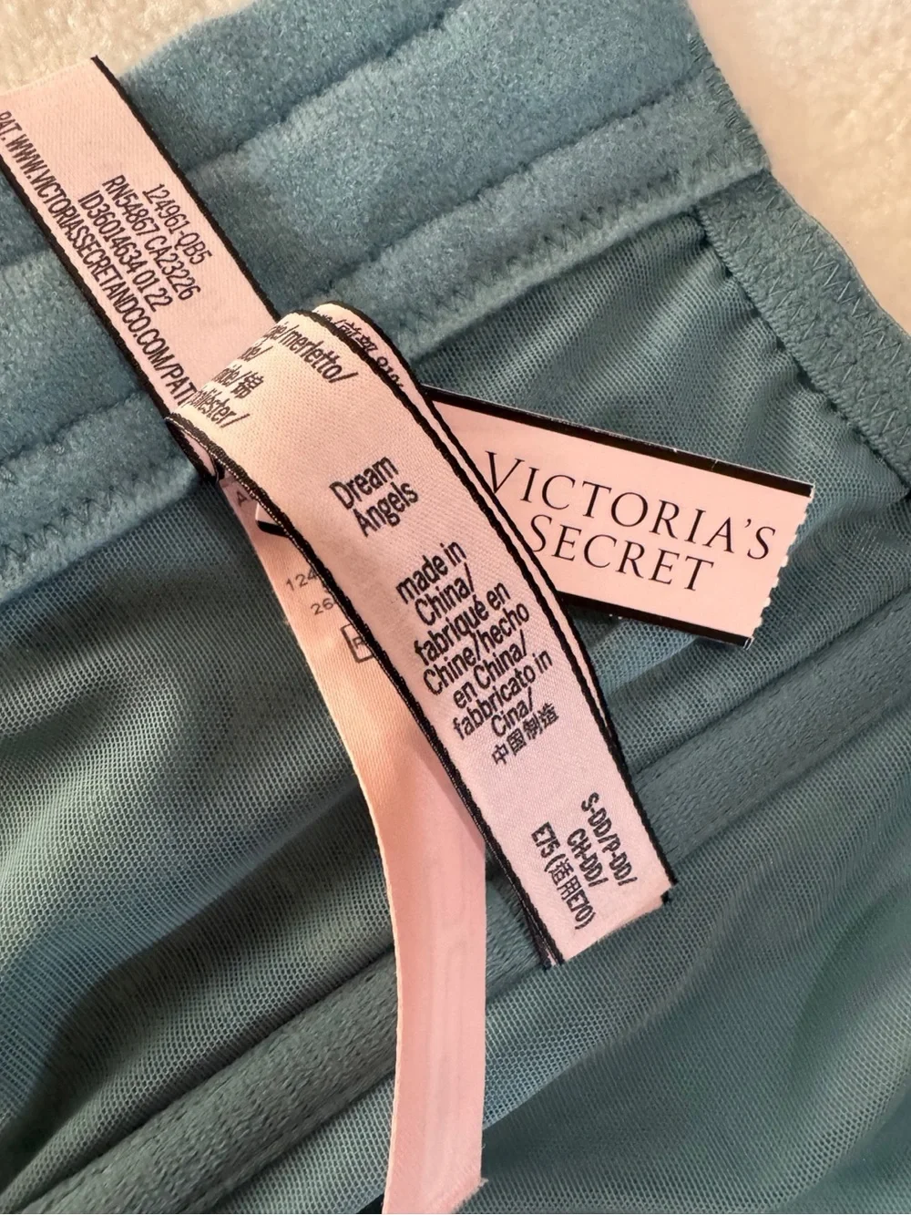 Victoria’s Secret Dream Angels Lace Corset Bralette Seafoam Green NWT Small